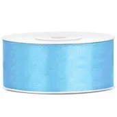 tasiemka satynowa classic blekitna partydeco 25 mm 25 m