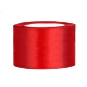 tasiemka satynowa classic czerwony partydeco 38 mm 25 m