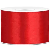 tasiemka satynowa classic czerwony partydeco 50 mm 25 m