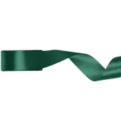 tasiemka satynowa classic zielony butelkowy partydeco 25 mm 25 m