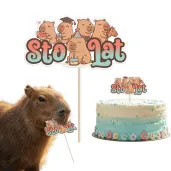 topper papierowy kapibary 17 cm