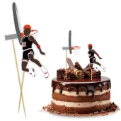 topper papierowy koszykowka basketball slam dunk 22 cm 2 szt