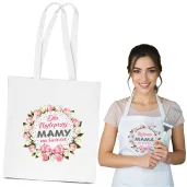 torba eko dla najlepszej mamy na swiecie bialy 40x35 cm