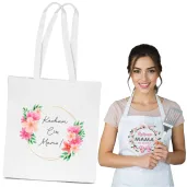 torba eko kocham cie mamo bialy 40x35 cm