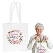torba eko najlepsza babcia na wiecie dzien babci bialy 40x35 cm