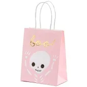 torebka na slodycze szkieletor boo rozowa partydeco