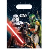 torebki papierowe star wars galaxy czarny procos 6 szt