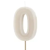 wieczka na tort cyfra 0 be owy partydeco 10 cm