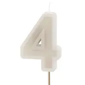 wieczka na tort cyfra 4 be owy partydeco 10 cm