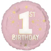 xx balon foliowy 18 cir little miss wonderful 1st bday