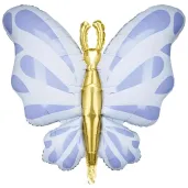 xx balon foliowy motyl 69x69 cm blekit