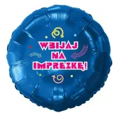 xx balon imprezka niebieski