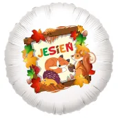 xx balon jesien i zwierzatka