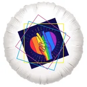 xx balon serce i dlon teczowe lgbt