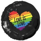 xx balon serce teczowe love is love