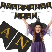 xx baner andrzejki czarno zloty
