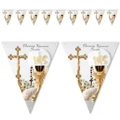 xx baner flagi komunia kielich z hostia