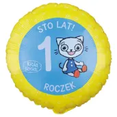 xx bfk balon foliowy kicia kocia 1 roczek 18 cali