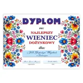 xx dyplom najlepszy wieniec dozynkowy 1