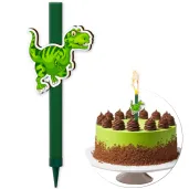 xx fontanna z dekoracja dinozaur