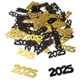 xx konfetti 2025 czarno zlote
