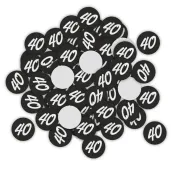 xx konfetti 40 urodziny glamour birthday