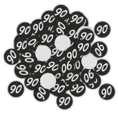 xx konfetti 90 urodziny glamour birthday