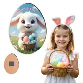 xx magnes na wielkanoc kroliczek z koszyczkiem