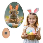 xx magnes na wielkanoc krolik i pisanki