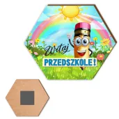 xx magnes witaj przedszkole kredka