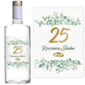 xx naklejki na butelke 25 rocznica slubu