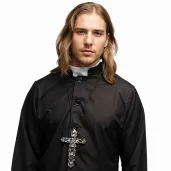 xx necklace priest cross silver