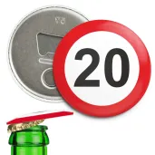 xx otwieracz 20 urodziny traffic birthday 56 mm