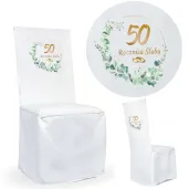 xx pokrowiec na krzeslo 50 rocznica slubu