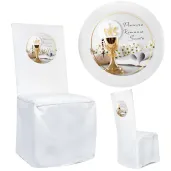 xx pokrowiec na krzeslo komunia kielich z biblia