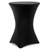 xx pokrowiec na stol koktajlowy 80x110 cm czarny