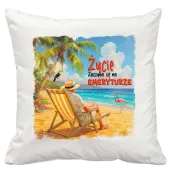 xx poszewka na poduszke emeryt na wakacjach