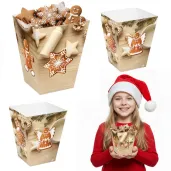 xx pudelka na popcorn piernikowy czar 4 szt