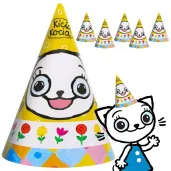 xx stai czapeczki pap kicia kocia licencja 6 szt