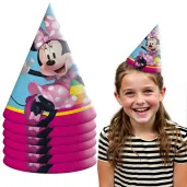 xx stai czapeczki papierowe minnie 6 szt