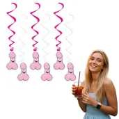 xx swiderki peniski srebrno rozowe x6