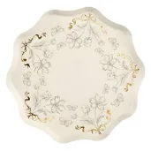 xx talerzyki kwiaty 20 cm mix 1 op 6 szt