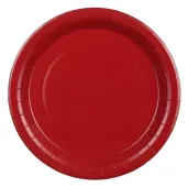 xx talerzyki papierowe ciemny czerwony 18cm 1 op 6 szt