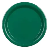 xx talerzyki papierowe ciemny zielony 23cm 1 op 6 szt