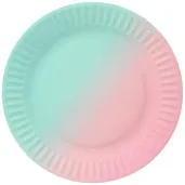 xx talerzyki papierowe ombre 18 cm 6 szt