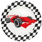 xx talerzyki papierowe racing 23 cm 8 szt