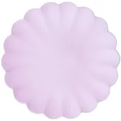 xx talerzyki plastikowe falbanka 22 x 22 cm fioletowy 1 op 4 szt