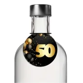 xx zawieszka na alkohol 50 urodziny czarno zloty