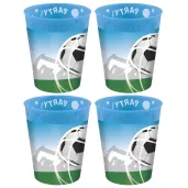 xx zku kubeczki wielokrotnego uzytku party cups soccer fans decorata party 250 ml 4 szt