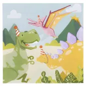 xx zse serwetki dino party 33x33 cm 20 szt